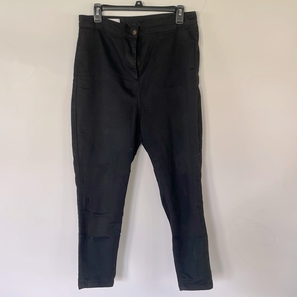 ASOS Collusion high waisted black denim jegging 34/26 fits like 14 - Picture 1 of 2